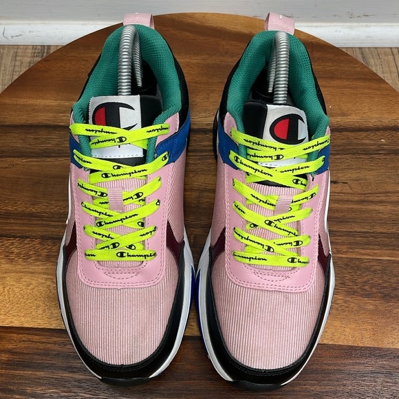 Champion 93Eighteen Block Pink/Multi Colored Athletic Training Sneaker S… - Picture 3 of 11